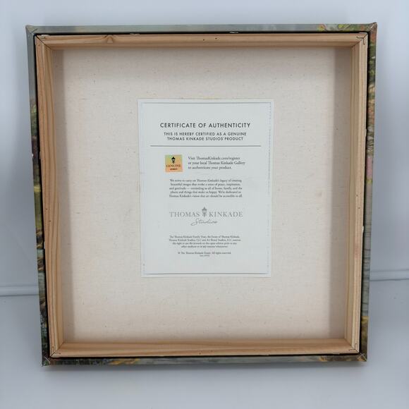 Thomas Kinkade Disney Mickey Minnie Lighthouse Cove Canvas Wrap 14x14 w/ COA - Picture 7 of 10